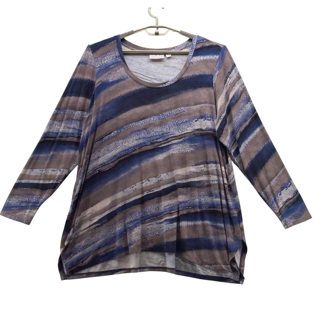 Belleโ by Kim Gravel Tunic Blouse 2X